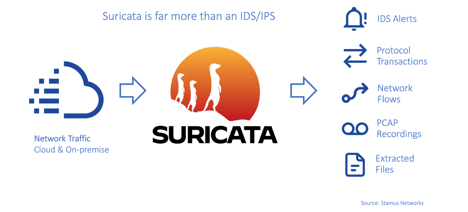 Traffic filters through Suricata into SELKS