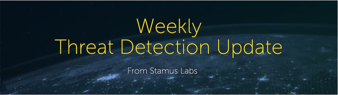 Threat Detection Weekly Update
