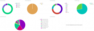 DNS protocol visualizations by fields