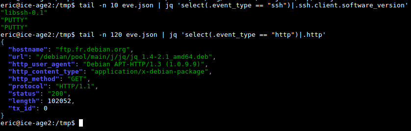 Some jq examples