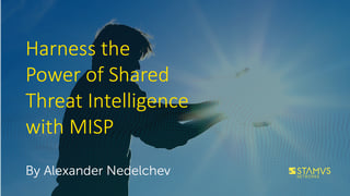 Stamus-Harness-Shared-Threat-Intel-with-MISP