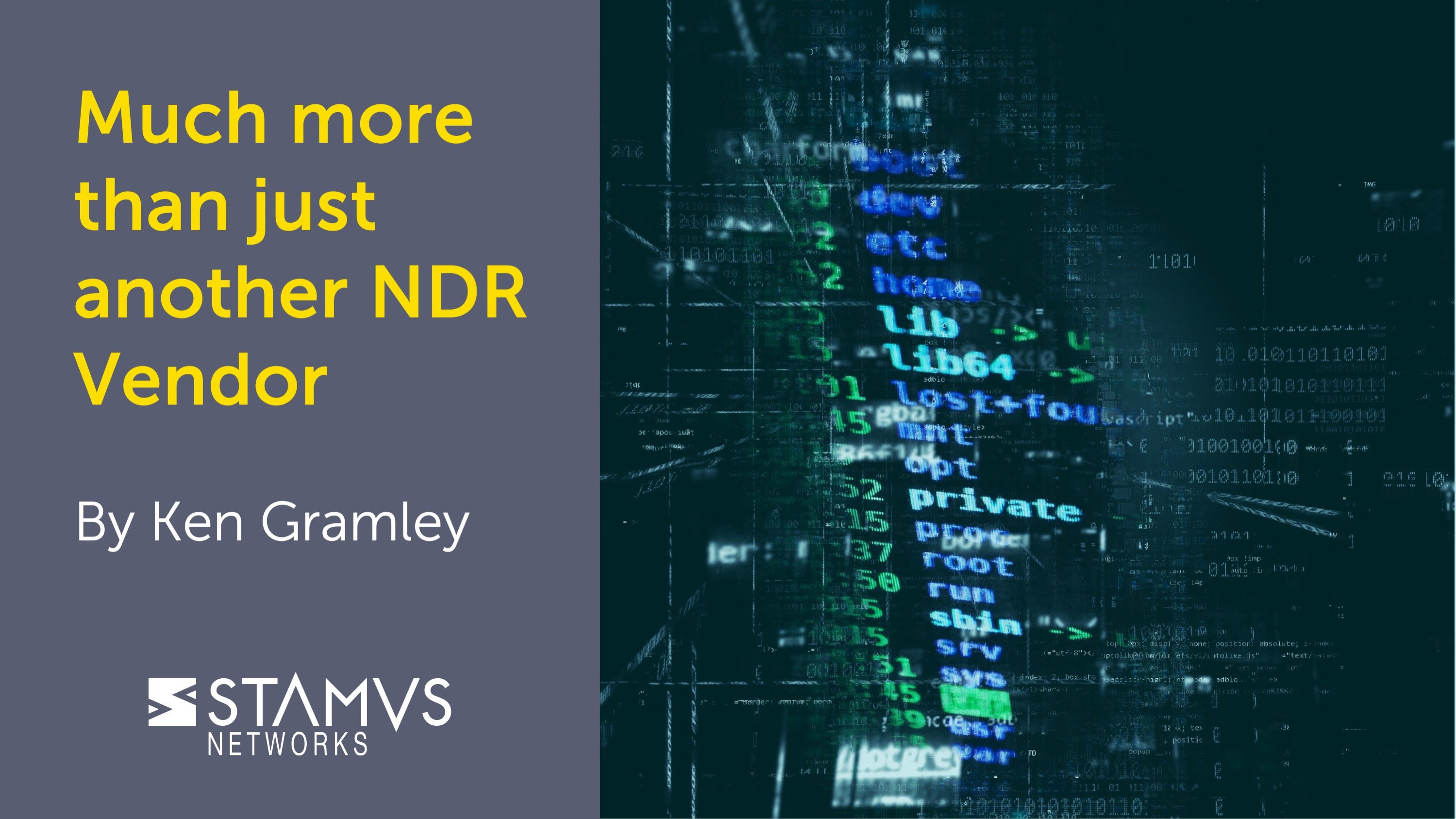 Stamus Networks - More than just another NDR Vendor