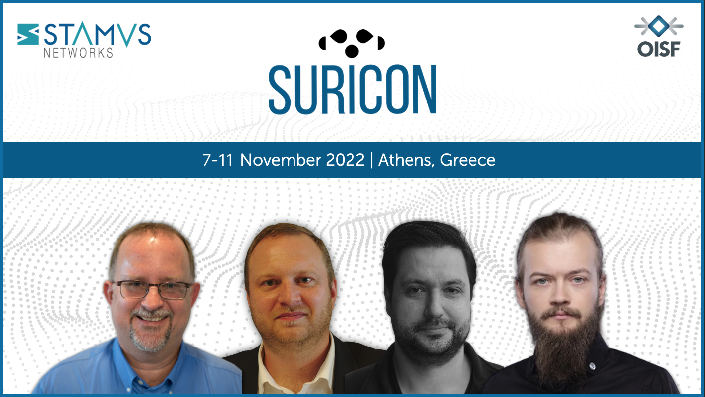 Stamus Networks at Suricon 2022 - November 7-11 Athens, Greece