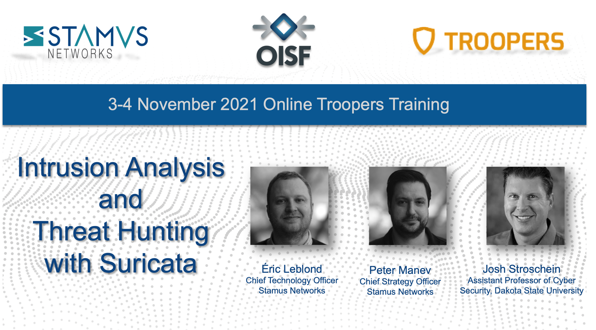 Intrusion Analysis and Threat Hunting with Open Source Tools