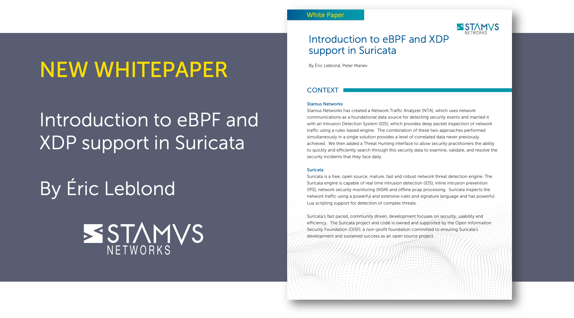 eBPF and XDP support is one of the latest evolutions of the Suricata engine’s performance capabilities. These two technologies have been introduced 